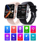 Heart Rate & Blood Pressure Monitoring Smartwatch Fitness Tracker