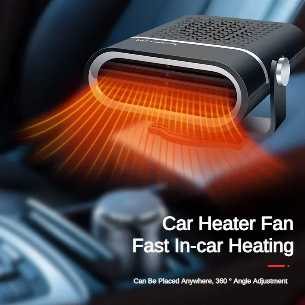 Portable Car Heater Fan 4-in-1 Heating Cooling Defrosting 12V