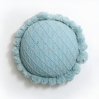 Sunflower Shape Pom Pom Decorative Cushion Pillow
