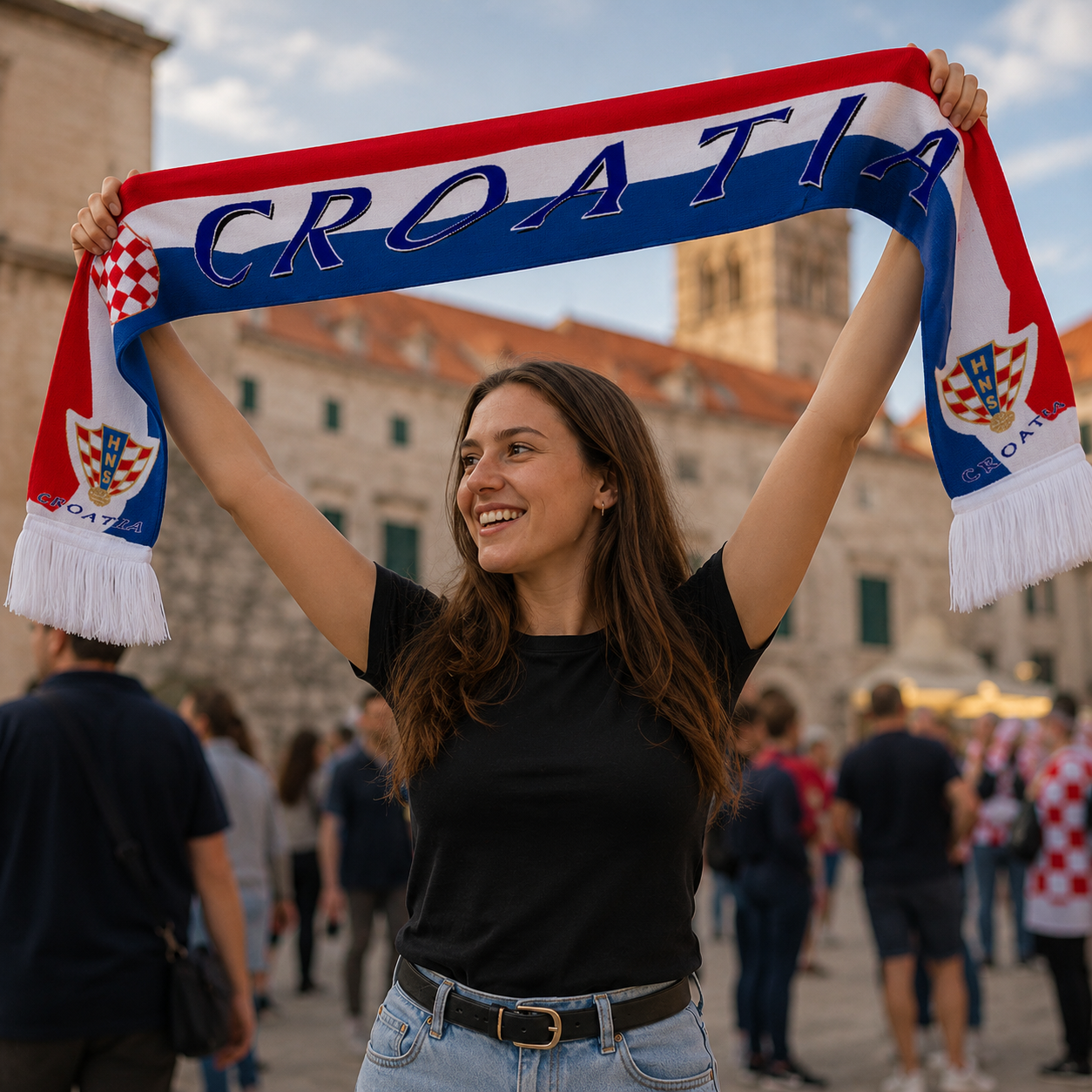Croatia Scarf Detail
