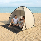 Beach Canopy Tent with Zipper Closure Portable Outdoor Sun Shade Shelter