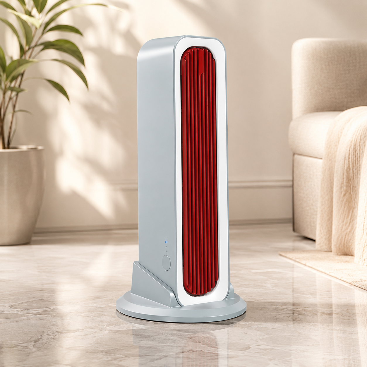 Bladeless Tower Fan Rechargeable Oscillating Desktop Wall Mount Fan with Remote