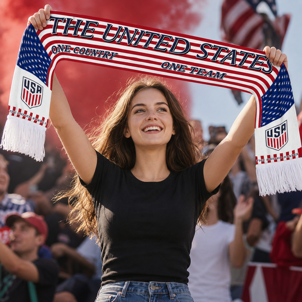 USA Fan Scarf Third Angle