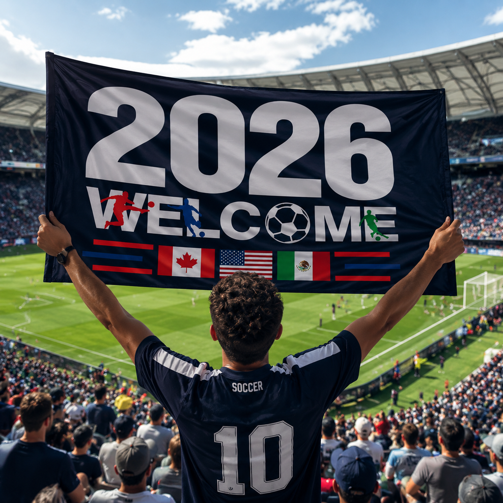 Welcome 2026 Flag