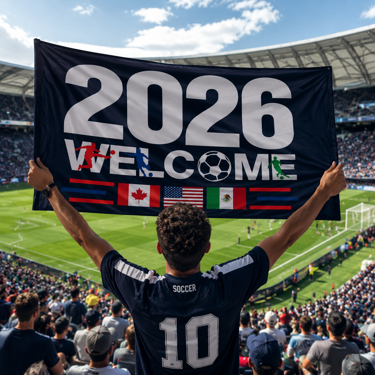 Welcome 2026 Flag
