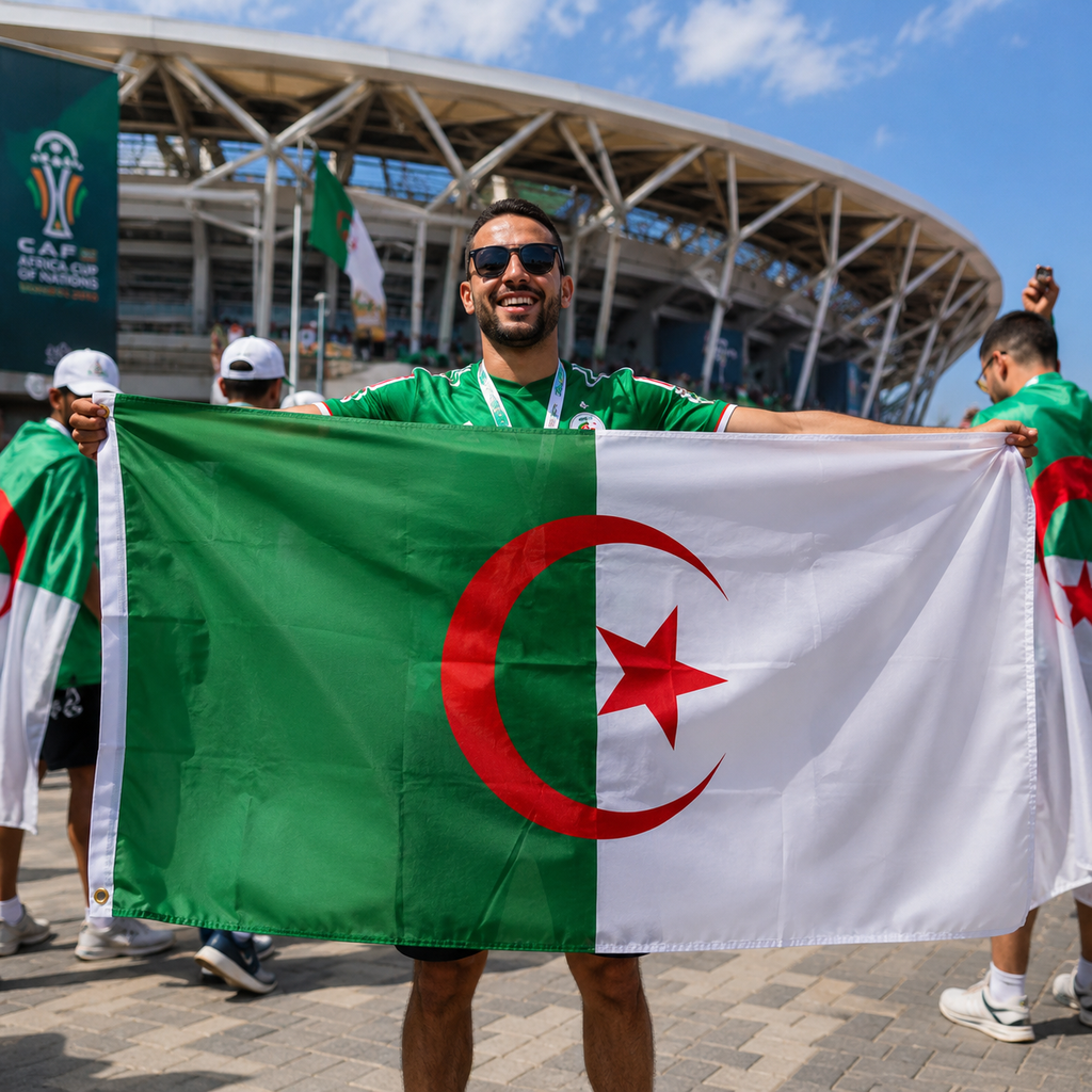 Algeria Flag Detail
