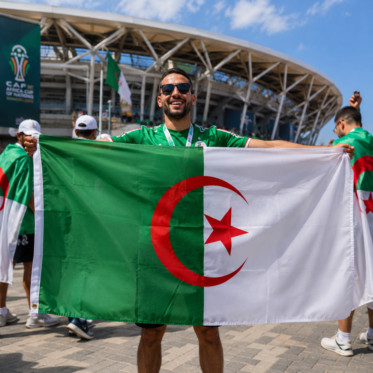 Algeria Flag Detail