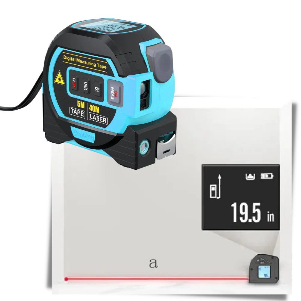 Laser Tape Measure 3-in-1 Volume Distance Area Measurement 40 Meter