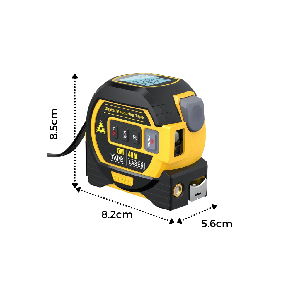 Laser Tape Measure 3-in-1 Volume Distance Area Measurement 40 Meter