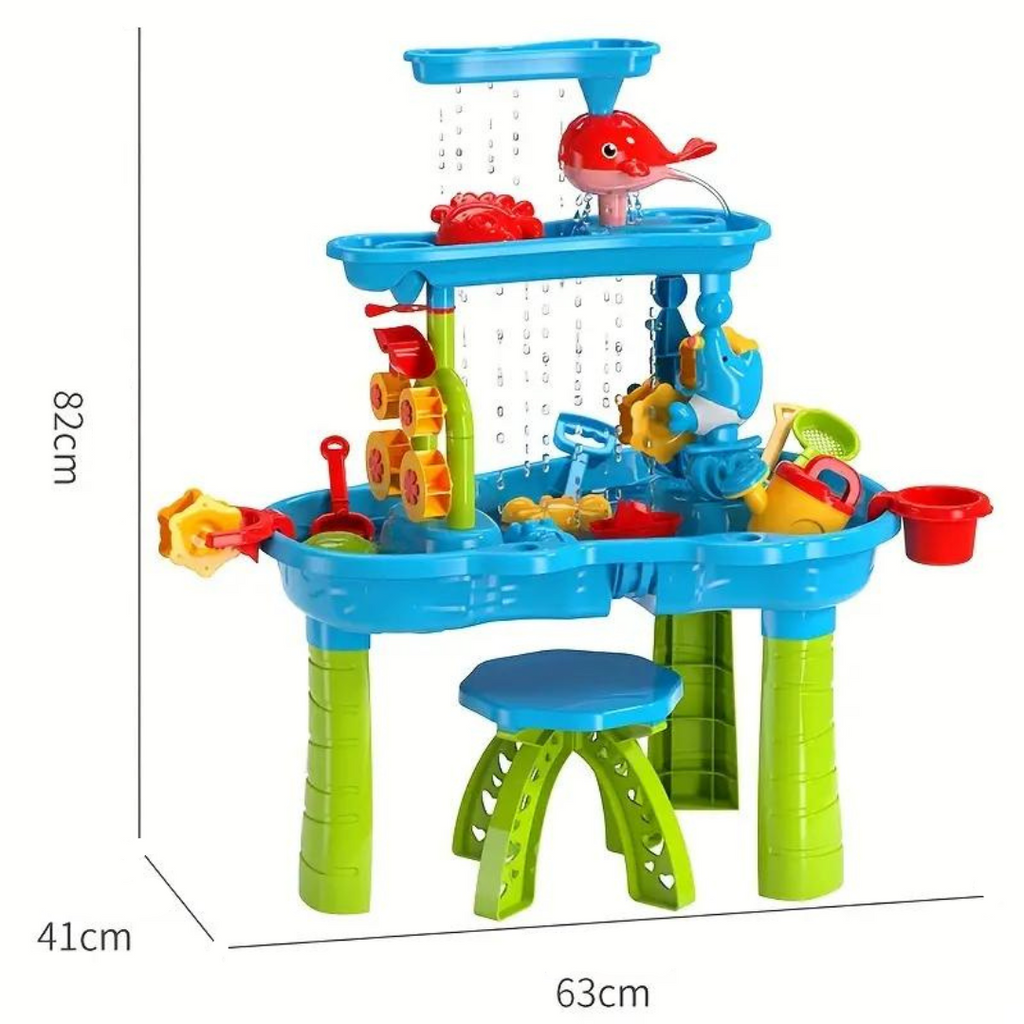 3 Tier Sand and Water Play Table for Kids Outdoor Activity Table