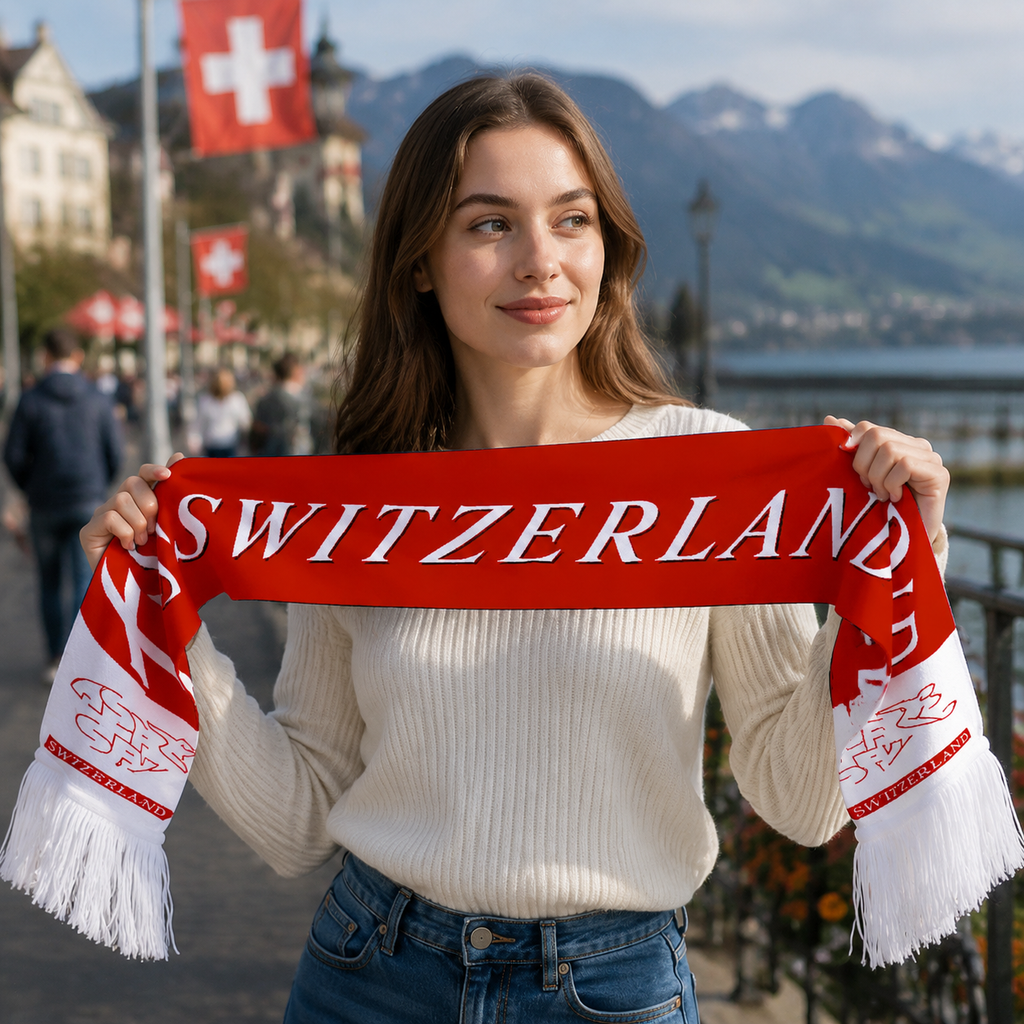 Serbia Fan Scarf