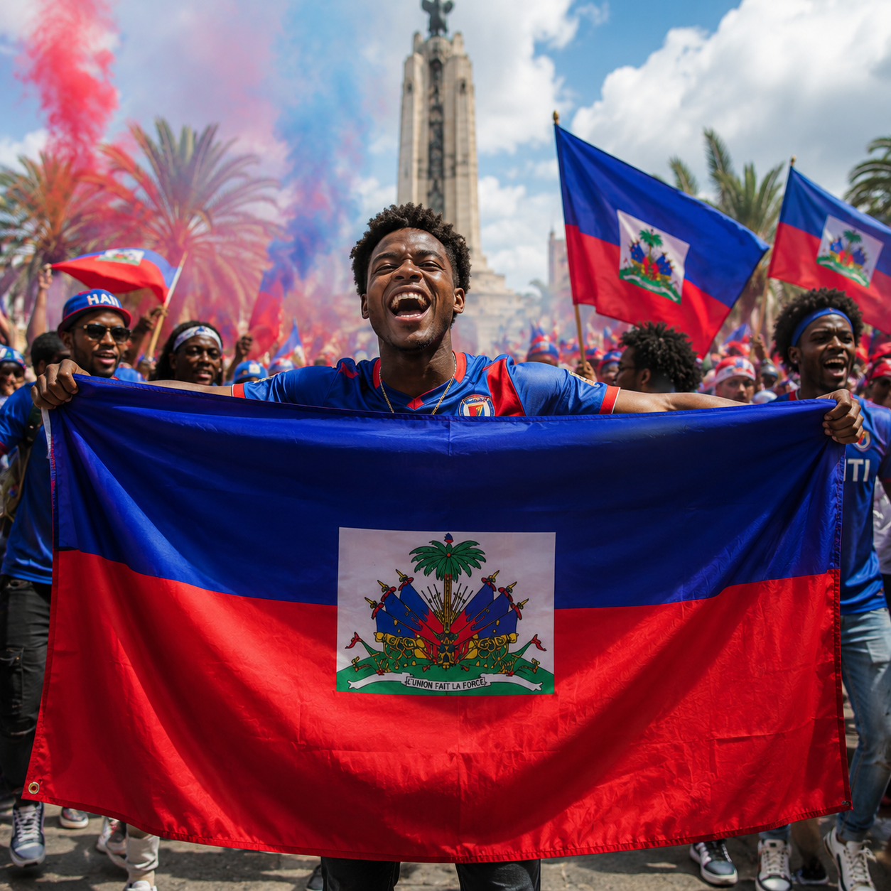 Haiti Flag Detail