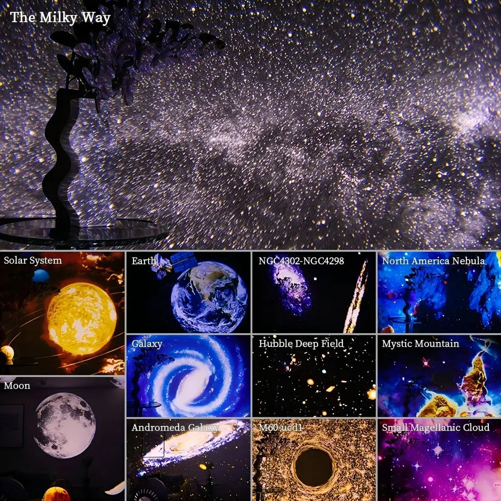 360 Degree Rotating Planetarium Star Projector Light