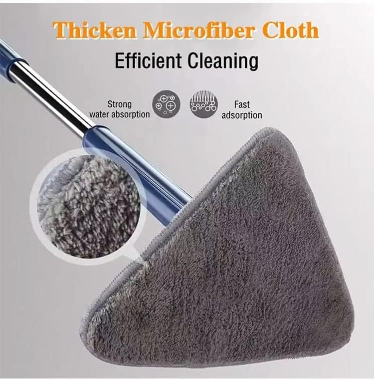 Spin Mop Cleaner System with 360 Degree Rotating Round Mop Head