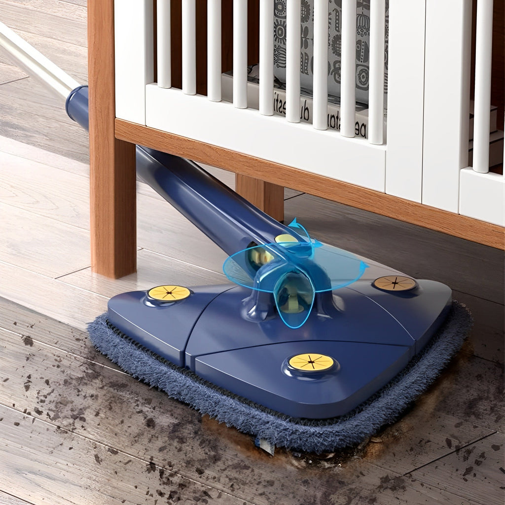 Spin Mop Cleaner System with 360 Degree Rotating Round Mop Head