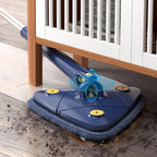 Spin Mop Cleaner System with 360 Degree Rotating Round Mop Head