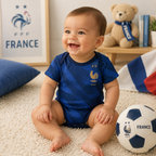 France Baby Romper Detail