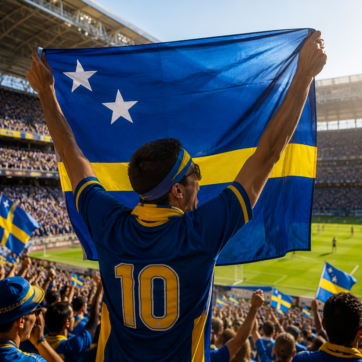 Curacao Flag Side