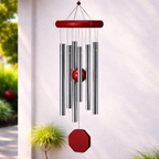 Outdoor Wind Chime Large Deep Tone 6 Tuned Pipes Sympathy Wind Chime