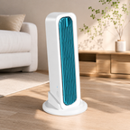Rechargeable Bladeless Tower Fan Portable Oscillating Desk Fan with Remote