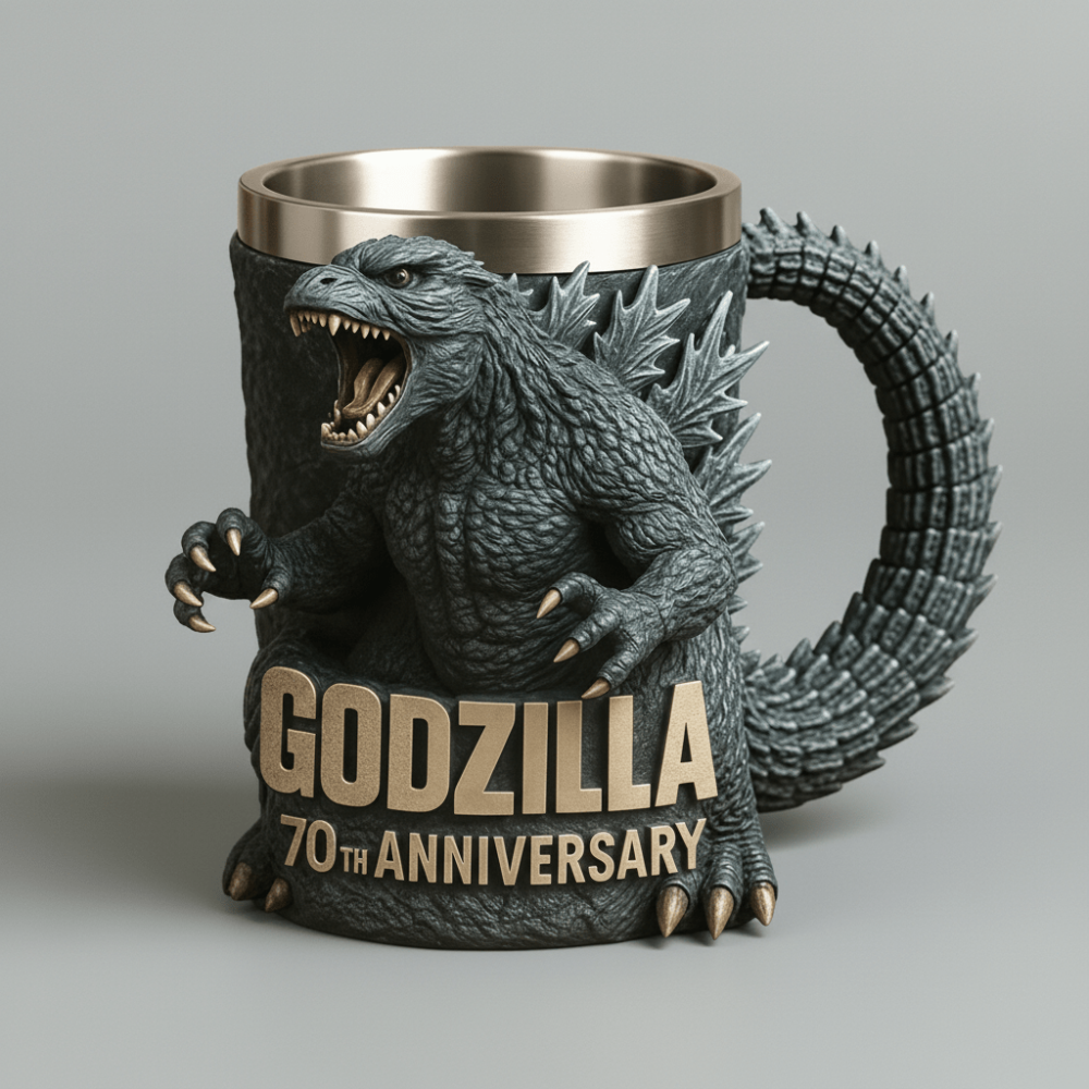 3D Sculpted Monster Shaped Ceramic Coffee Mug Cup Drinkware