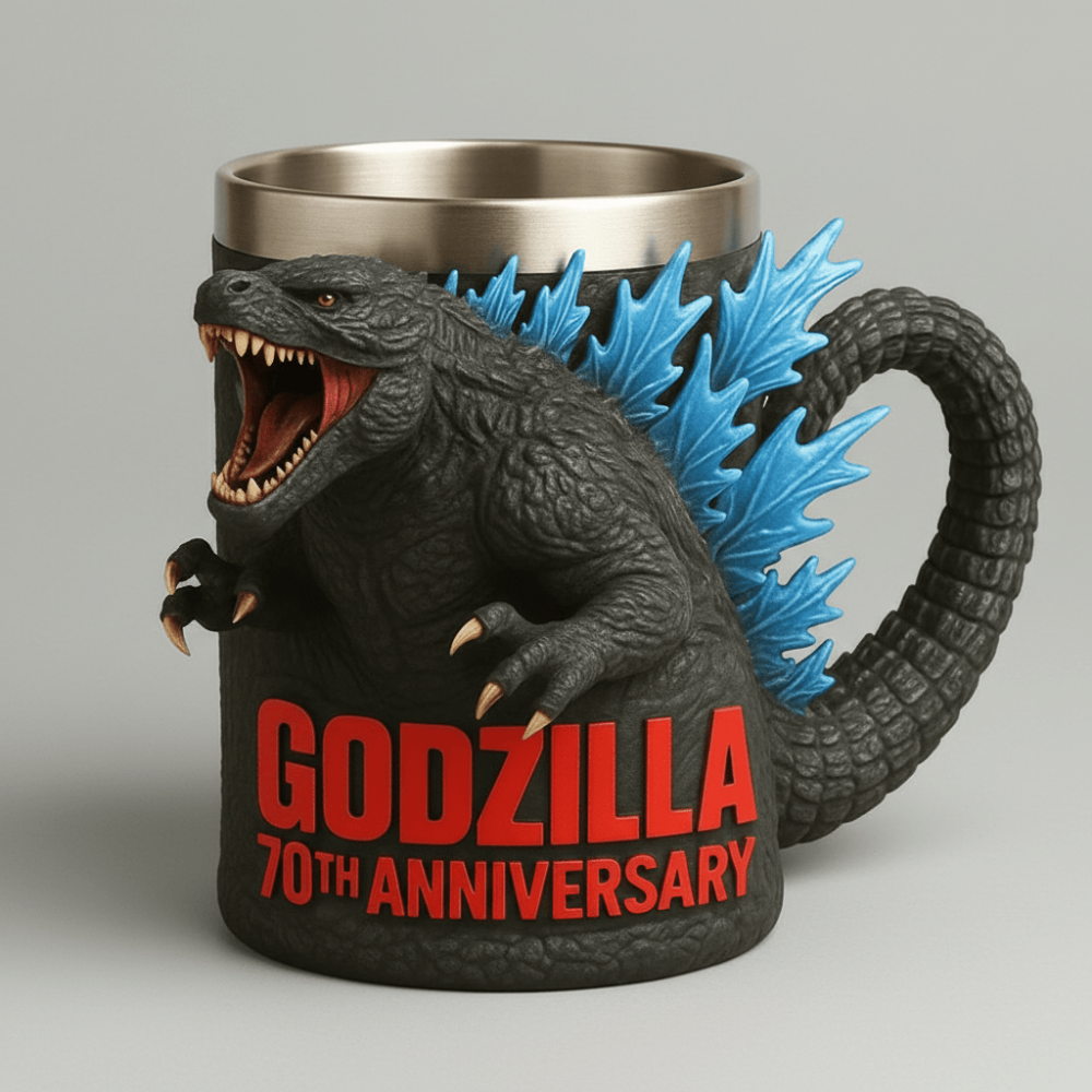 3D Sculpted Monster Shaped Ceramic Coffee Mug Cup Drinkware