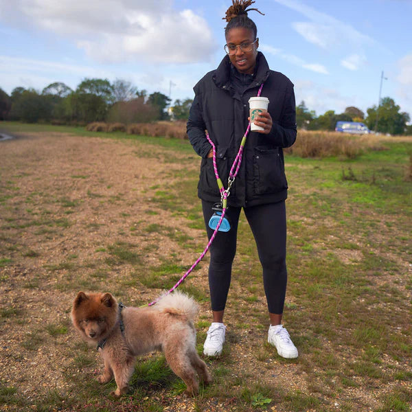 Hands Free Adjustable Dog Leash with Waist Belt Attachment