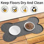 Bone Shaped Silicone Pet Feeding Mat Pad