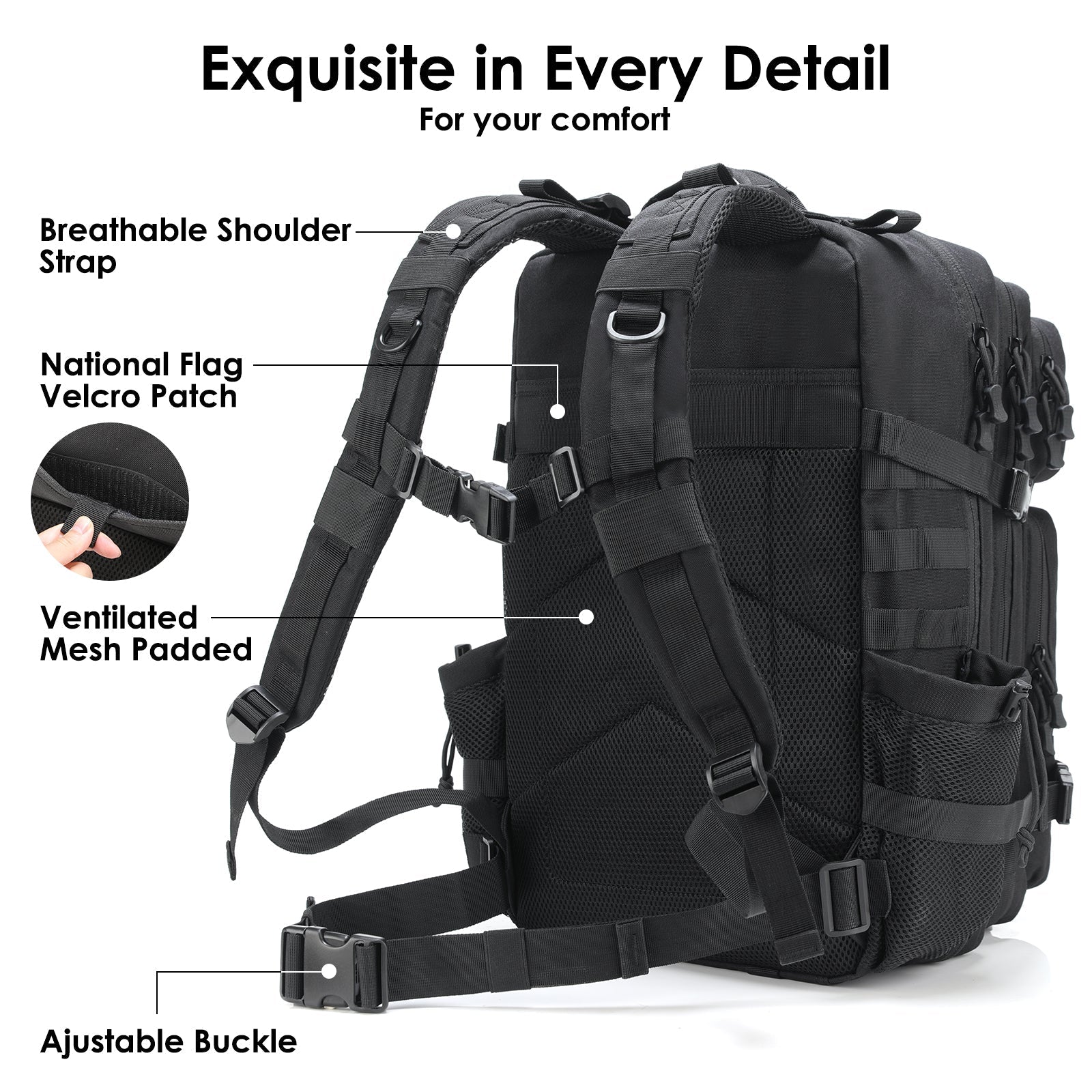 Tactical Military Assault Backpack Outdoor Hiking Gear Pack