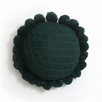 Sunflower Shape Pom Pom Decorative Cushion Pillow