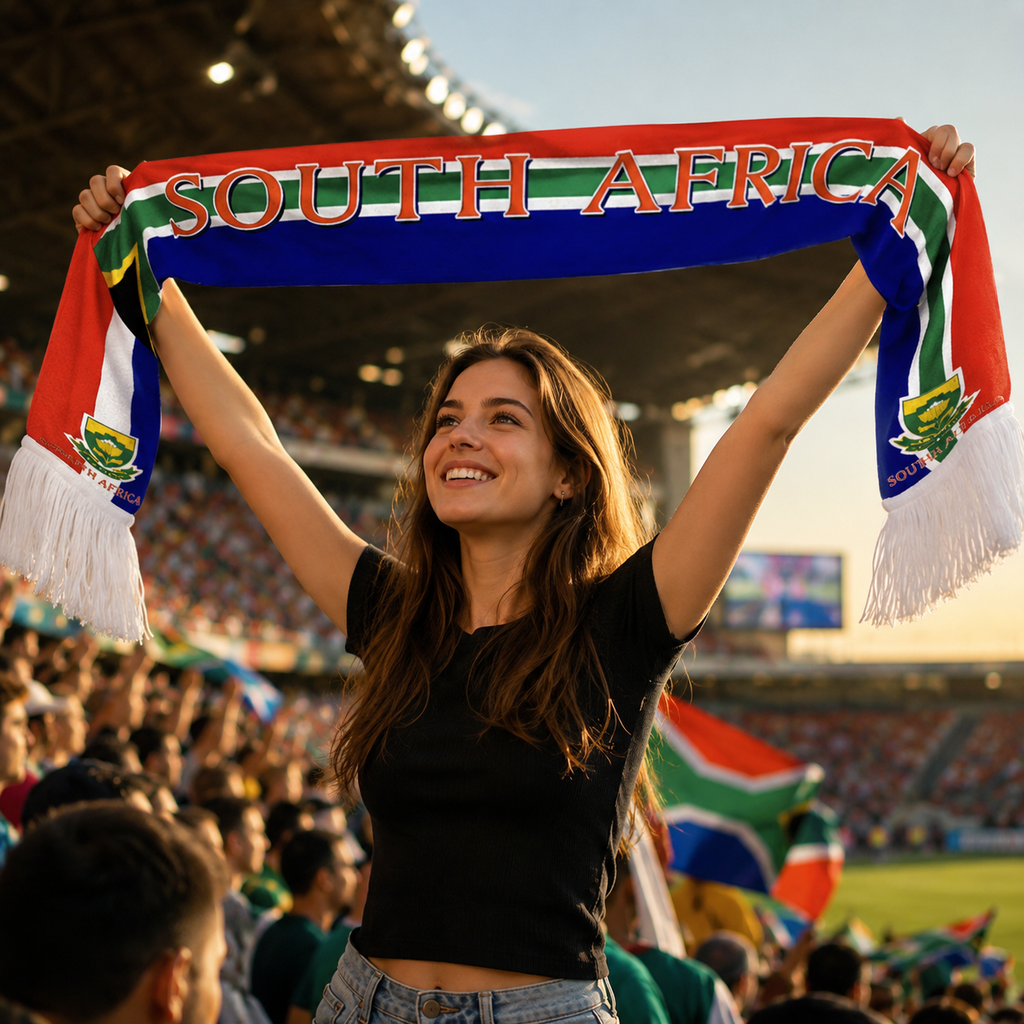 South Africa Fan Scarf