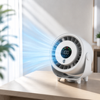 Portable Wall Mount Misting Fan Humidifier Digital Display Quiet Cooling