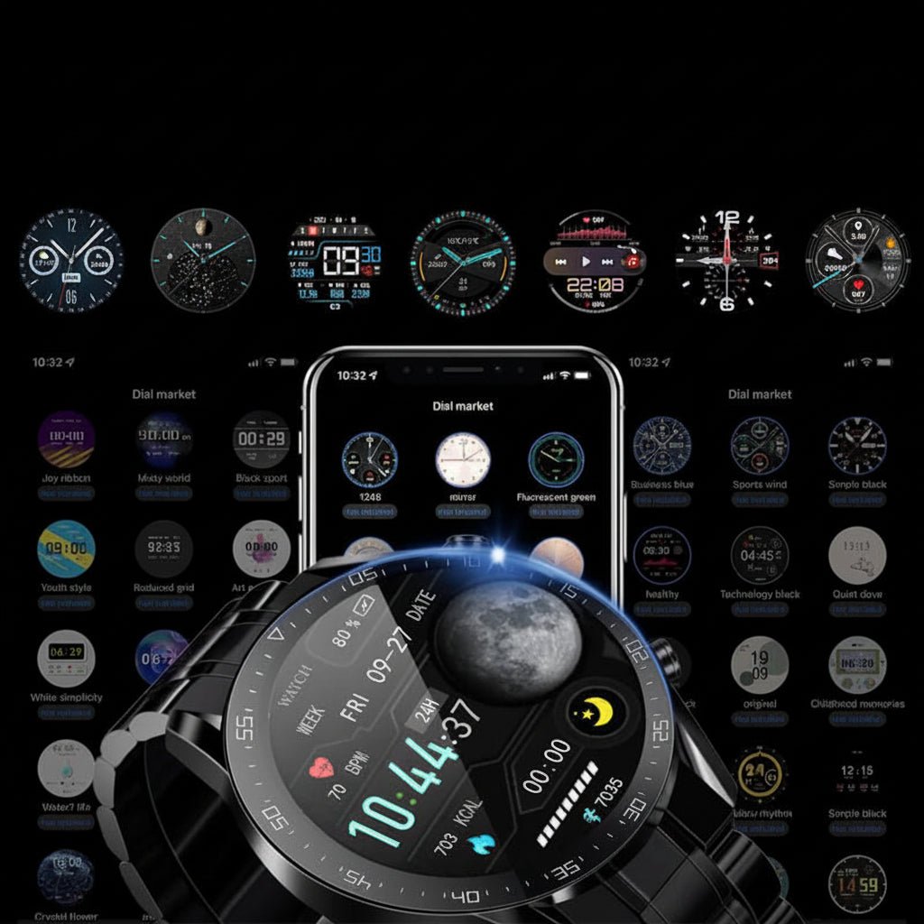 Square Smartwatch Fitness Tracker Bluetooth Calling Waterproof Touchscreen
