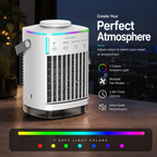 Portable Mini Air Conditioner Fan 4 in 1 USB Air Cooler Humidifier Timer