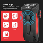 Bicycle LED Light Power Bank 1500 Lumens 4-in-1 Front Bike Light