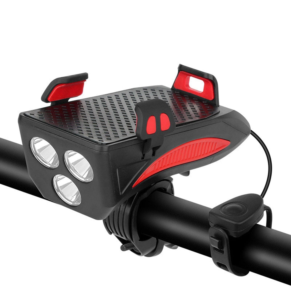 Bicycle LED Light Power Bank 1500 Lumens 4-in-1 Front Bike Light
