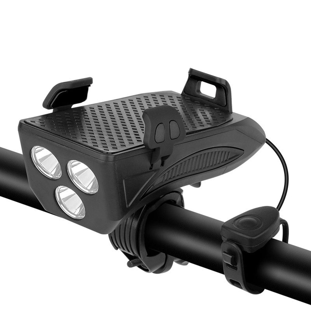Bicycle LED Light Power Bank 1500 Lumens 4-in-1 Front Bike Light