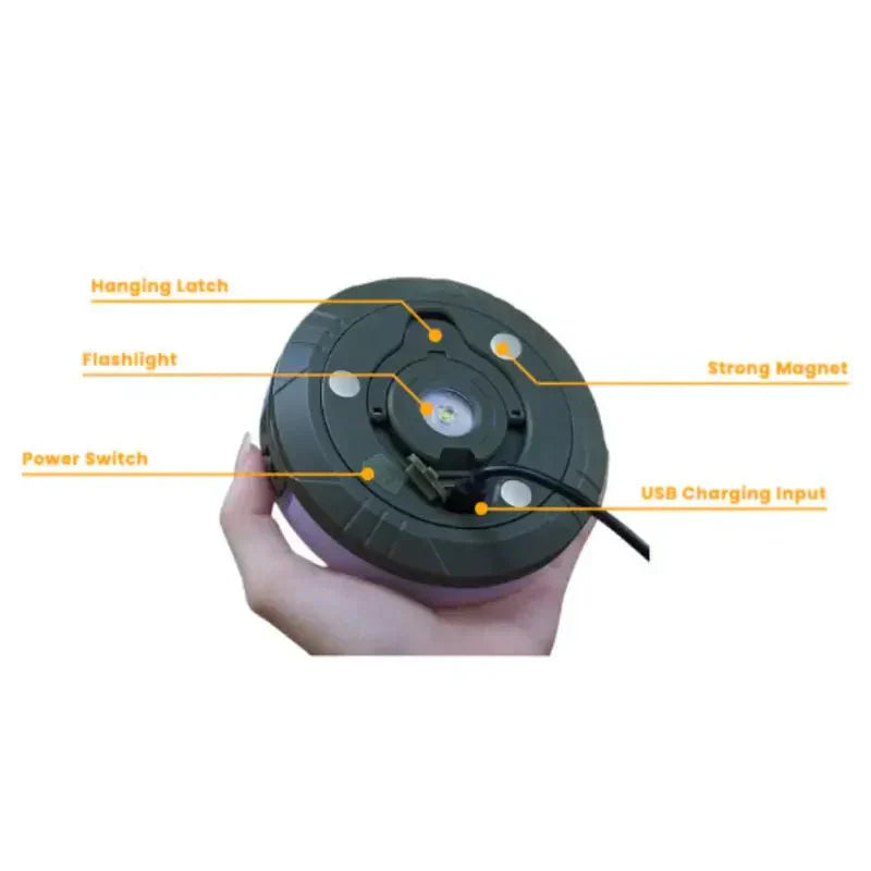 LED Retractable Lantern Flashlight 4-in-1 Emergency Camp Light