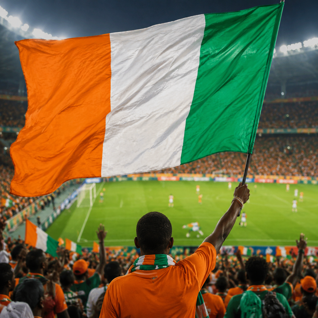 Ivory Coast Flag Detail