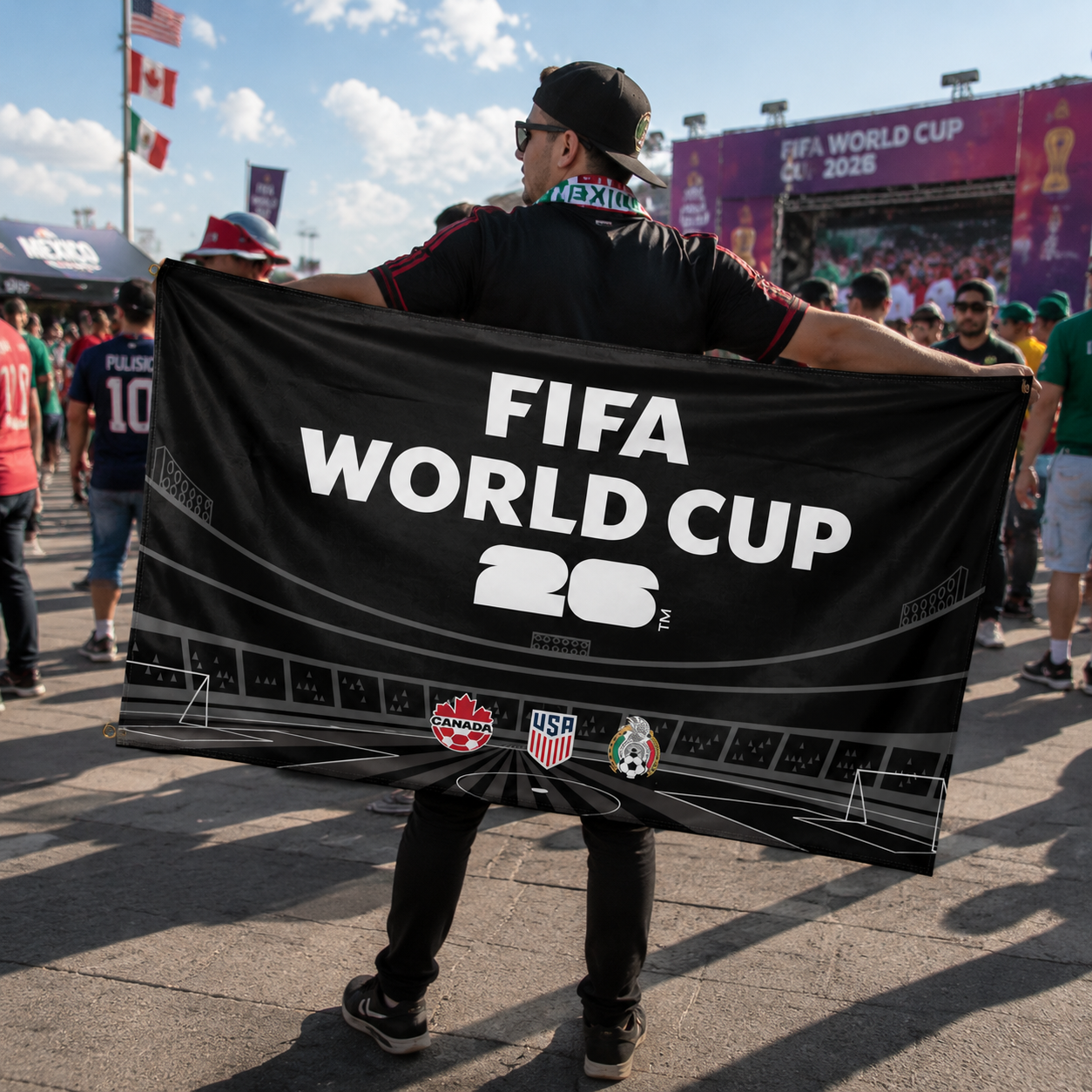 Mexico USA 2026 Flag