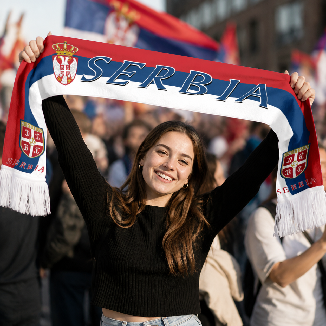 Switzerland Fan Scarf