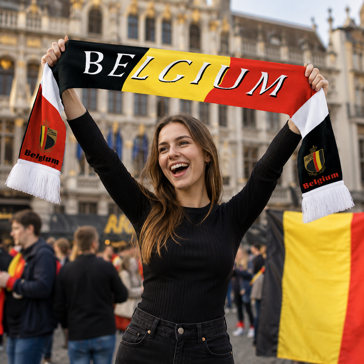 Belgium Fan Scarf