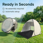 Beach Canopy Tent with Zipper Closure Portable Outdoor Sun Shade Shelter