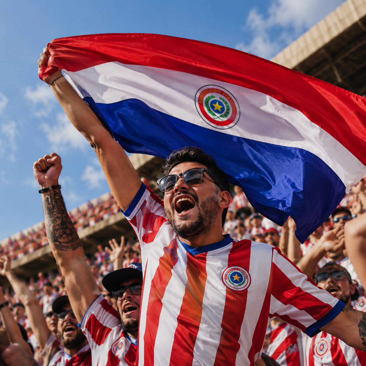 Paraguay Flag Detail
