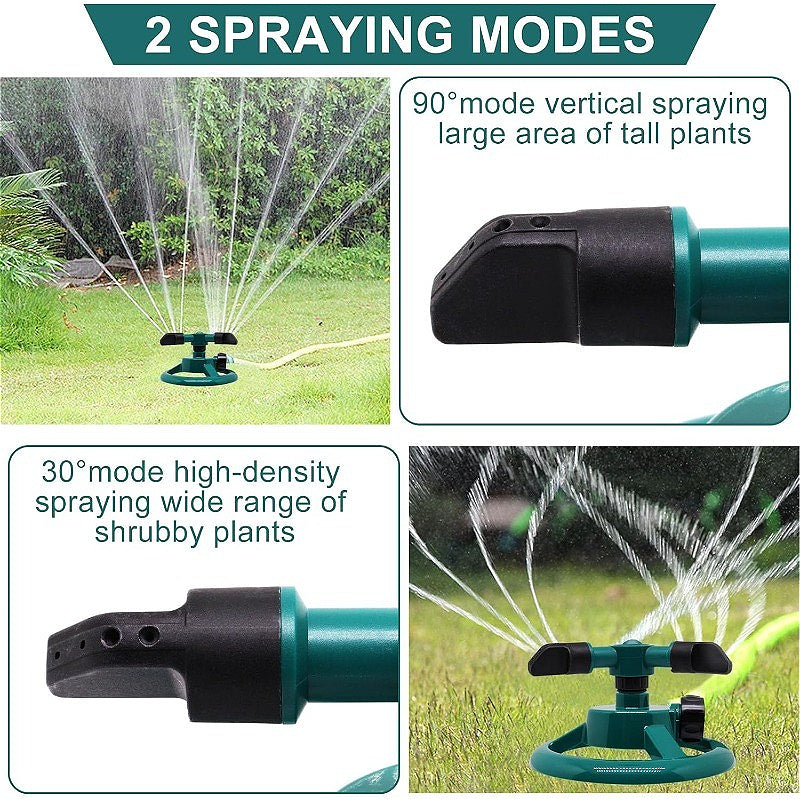 Rotating Circular Patio Sprinkler for Lawn and Garden Watering