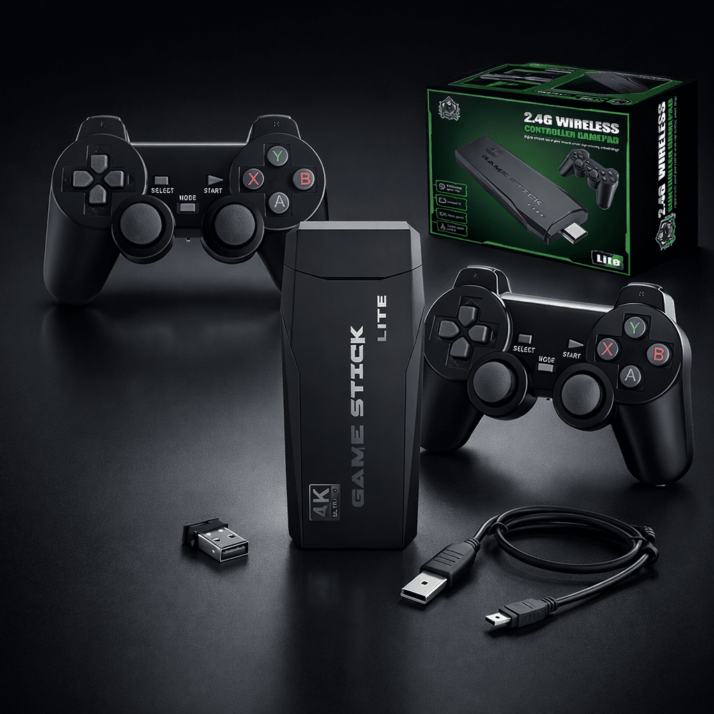4K Retro Game Console with 20000 Built-in Classic Video Games Plug and Play