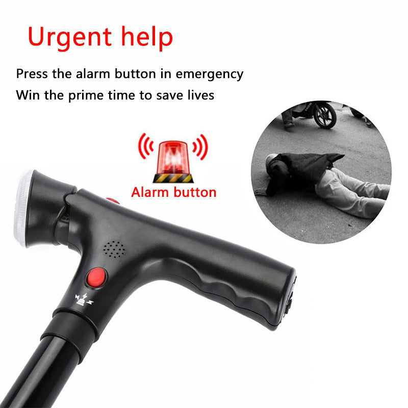 Adjustable Folding Walking Cane Mobility Aid Stick