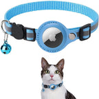 Cat Collar Adjustable Reflective Safety Collar with GPS Tracker Holder