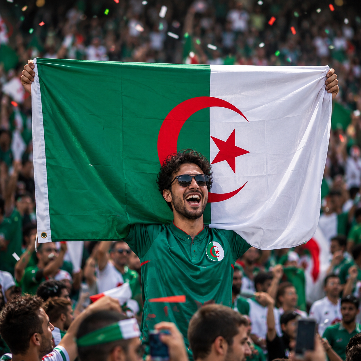 Algeria Flag Side