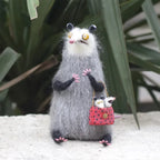 Wool Felt Figurine Set Handmade Collectible Figurines